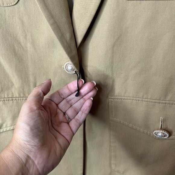 Zara Classic Khaki Blazer - Picture 6 of 11